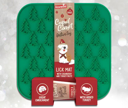 Christmas Tree Lick Mat with Paste