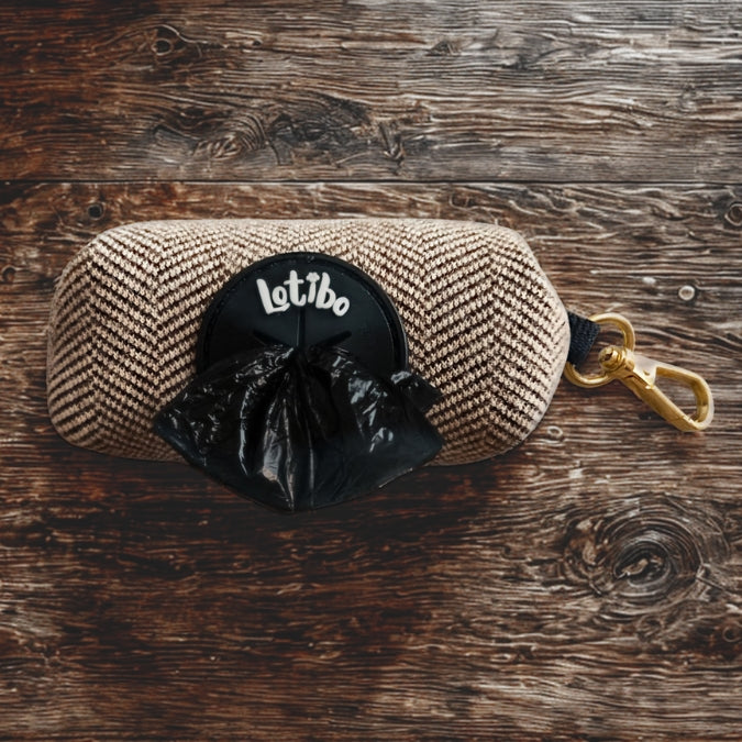 Tweed Poop Bag Holder